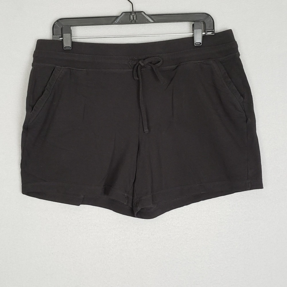 32 Degree‎ Size L Drawstring Waist Lounge Shorts Black Comfy Casual Athleisure